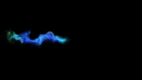 Beautiful glowing magic particles trail animation. Video stock 243336143
