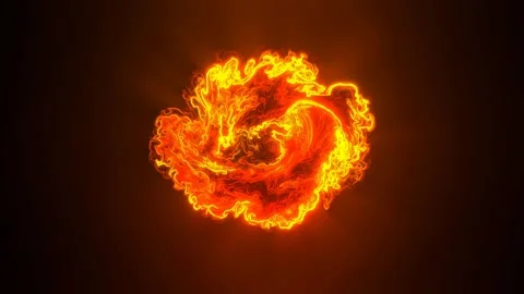 Beautiful glowing red fire smoke fluid moving freely. 4K Stock-Footage 316647960