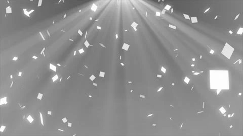 Beautiful glowing white particles falling optical light rays background Stock Footage 296057058