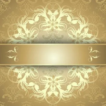 Beautiful gold pattern Stock Illustration
