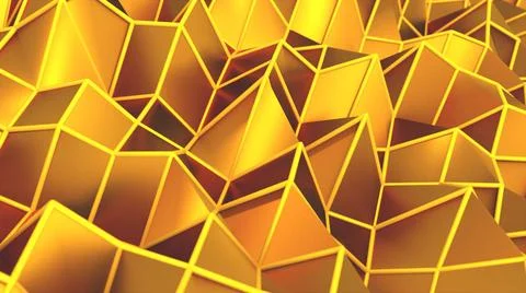 Beautiful golden background, computer generated. 3d rendering abstract tex... Stock Photos