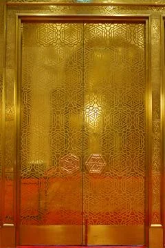 The beautiful golden doors Stock Photos