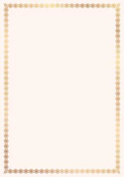 Beautiful golden frame Stock Illustration