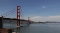 Beautiful Golden Gate Bridge, San Francisco Bay, California, Boat Ship Cars HD Footage