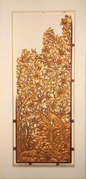 Beautiful golden pattern Stock Photos