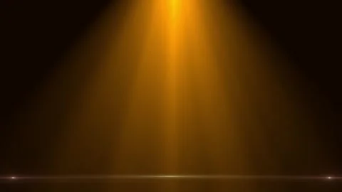 Beautiful golden stage lighting background Stock Footage 279036413