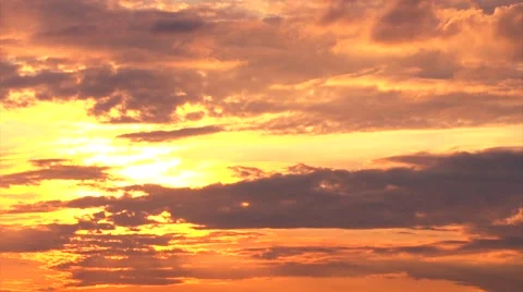 Beautiful Golden Sunset Stock Footage 44420133