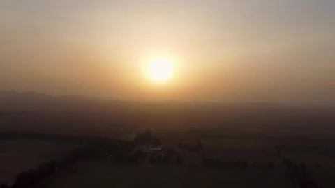 Beautiful Golden Sunset Stock Footage 307635300
