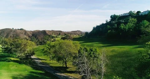 Beautiful Golf Course Stock Footage 94912223