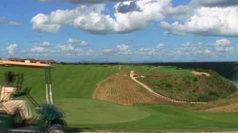 Beautiful Golf Course HD Stock Footage 41237417
