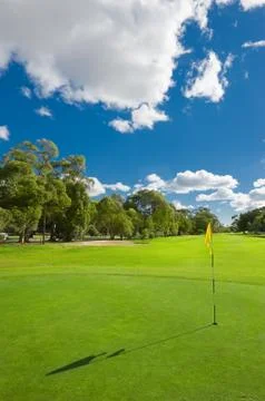 Beautiful golf course Fotos Stock