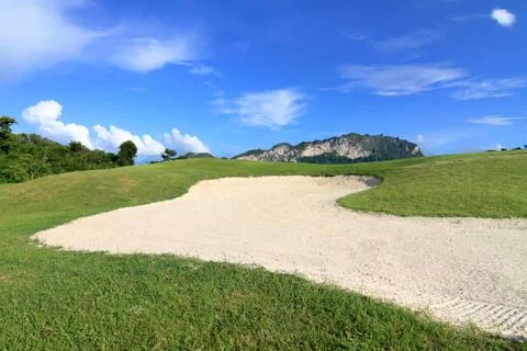Beautiful golf course. . Stock Photos