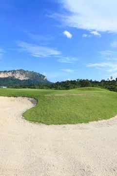 Beautiful golf course. . Stock Photos
