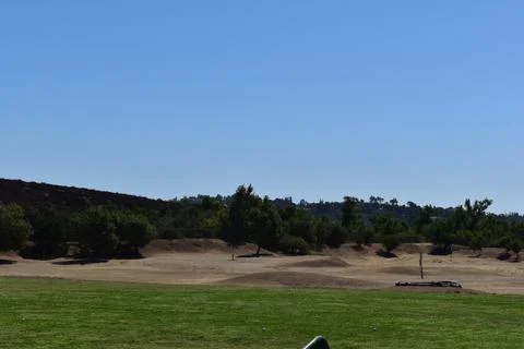 Beautiful golf course target practice paradise in Southern California Stock Photos