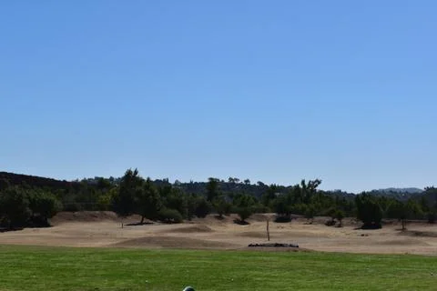 Beautiful golf course target practice paradise in Southern California Stock Photos
