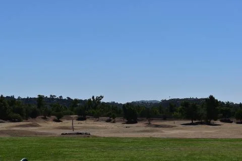 Beautiful golf course target practice paradise in Southern California Stock Photos