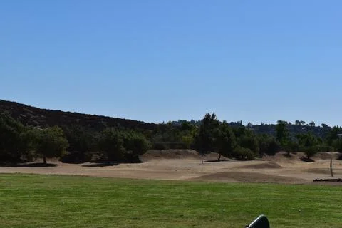Beautiful golf course target practice paradise in Southern California Stock Photos