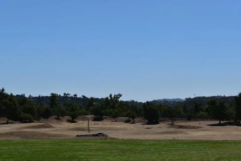 Beautiful golf course target practice paradise in Southern California Stock Photos