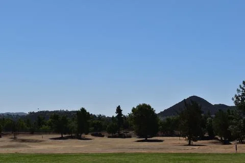 Beautiful golf course target practice paradise in Southern California Stock Photos