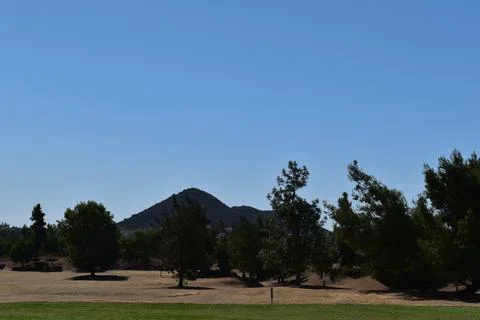Beautiful golf course target practice paradise in Southern California Stock Photos