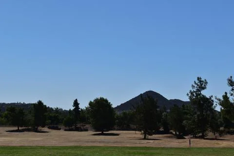 Beautiful golf course target practice paradise in Southern California Stock Photos