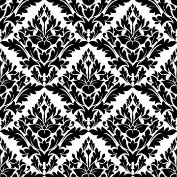 Beautiful gothic floral pattern design Stock Illustration