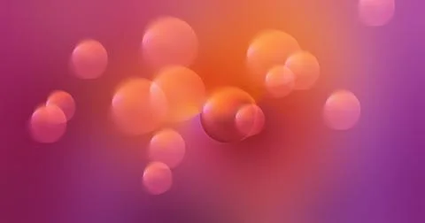 Beautiful gradient abstract background balls drops bubbles. concept holiday t Stock Illustration