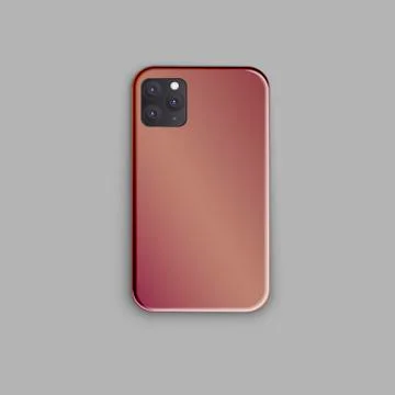 Beautiful gradient print design for smartphone case Stock Illustration