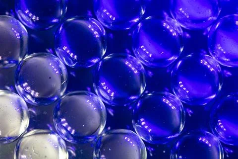 Beautiful gradient purple Emerald Balls Color Background. Marble Magic Arrangeme Stock Illustration