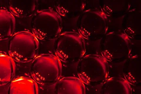 Beautiful gradient red Emerald Balls Color Background. Marble Magic Arrangement Ilustración de archivo