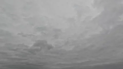 Beautiful gray textured clouds on a cloudy day. Time-lapse mode Stock Footage 306010402