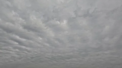 Beautiful gray textured clouds on a cloudy day. Time-lapse mode Stock Footage 306010425
