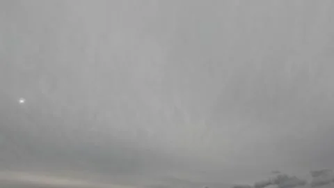 Beautiful gray textured clouds on a cloudy day. Time-lapse mode Stock Footage 306010548