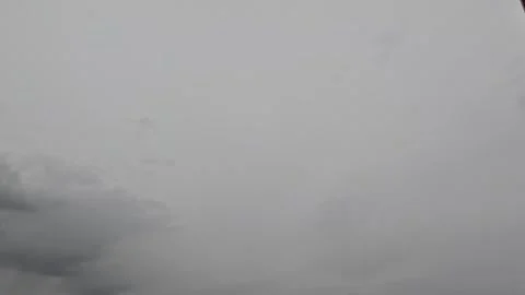 Beautiful gray textured clouds on a cloudy day. Time-lapse mode Stock Footage 306011169