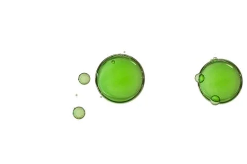 Beautiful green bubbles 스톡 사진