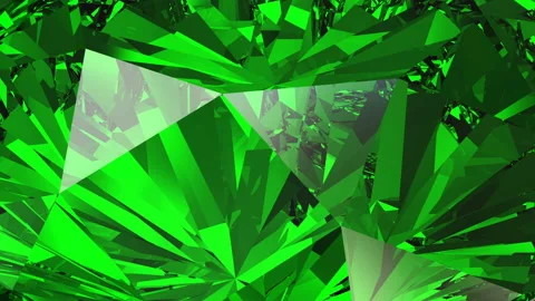 Beautiful green emerald close-up. Looping animation 4K. 库存影片 134906550