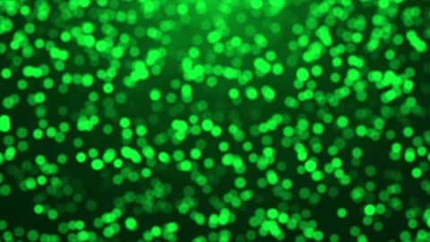 Beautiful Green glitter particles falling and flickering  black background Video stock 276408935