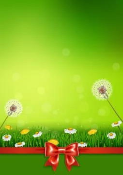 Beautiful green grass Stock Illustration