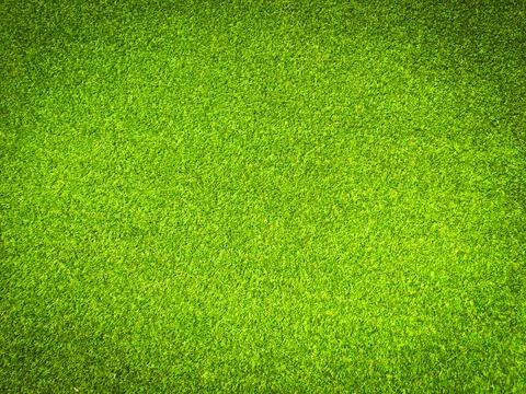 Beautiful green grass pattern from golf course for background. Copy space for Foto stock