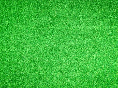 Beautiful green grass pattern from golf course for background. Copy space for Stock Photos