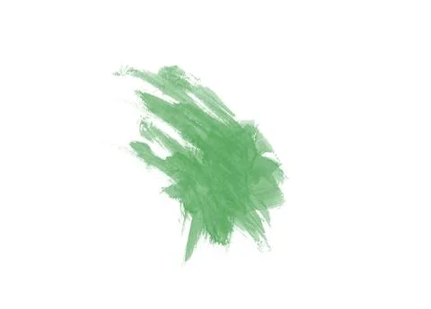 Beautiful green stain brush illustration Stock Illustration