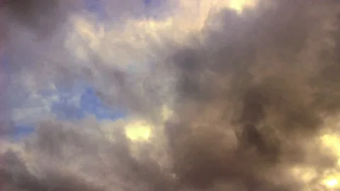 Beautiful grey clouds Stock Footage 104338926
