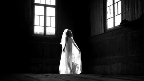 Beautiful gypsy Bride dancing slow motion dance wedding dress ceremony Stock Footage 81378308