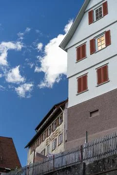 Beautiful half timber architecture in black forest Stock Photos