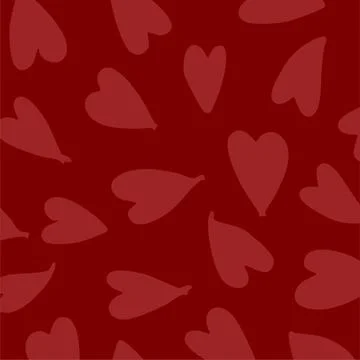 Beautiful hand-drawn heart pattern background Stock Illustration