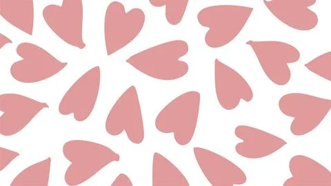 Beautiful hand-drawn heart pattern background Stock Illustration