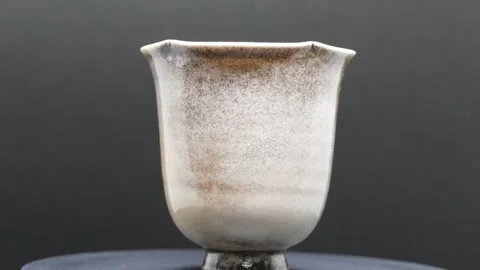 Beautiful handcrafted handmade tea cups Stock-Footage 251104553