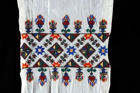 Beautiful handmade embroidery Stock Photos