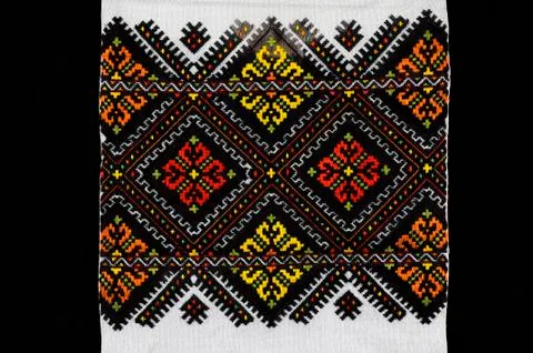 Beautiful handmade embroidery Stock Photos