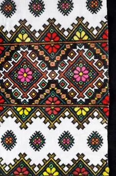 Beautiful handmade embroidery Stock Photos